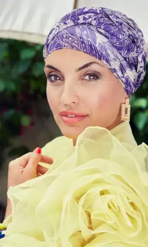 Amber Boho Turban - Purple Romance Headwear by Christine