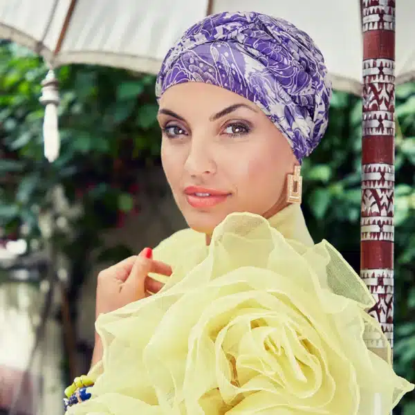 Amber Boho Turban - Purple Romance Headwear by Christine